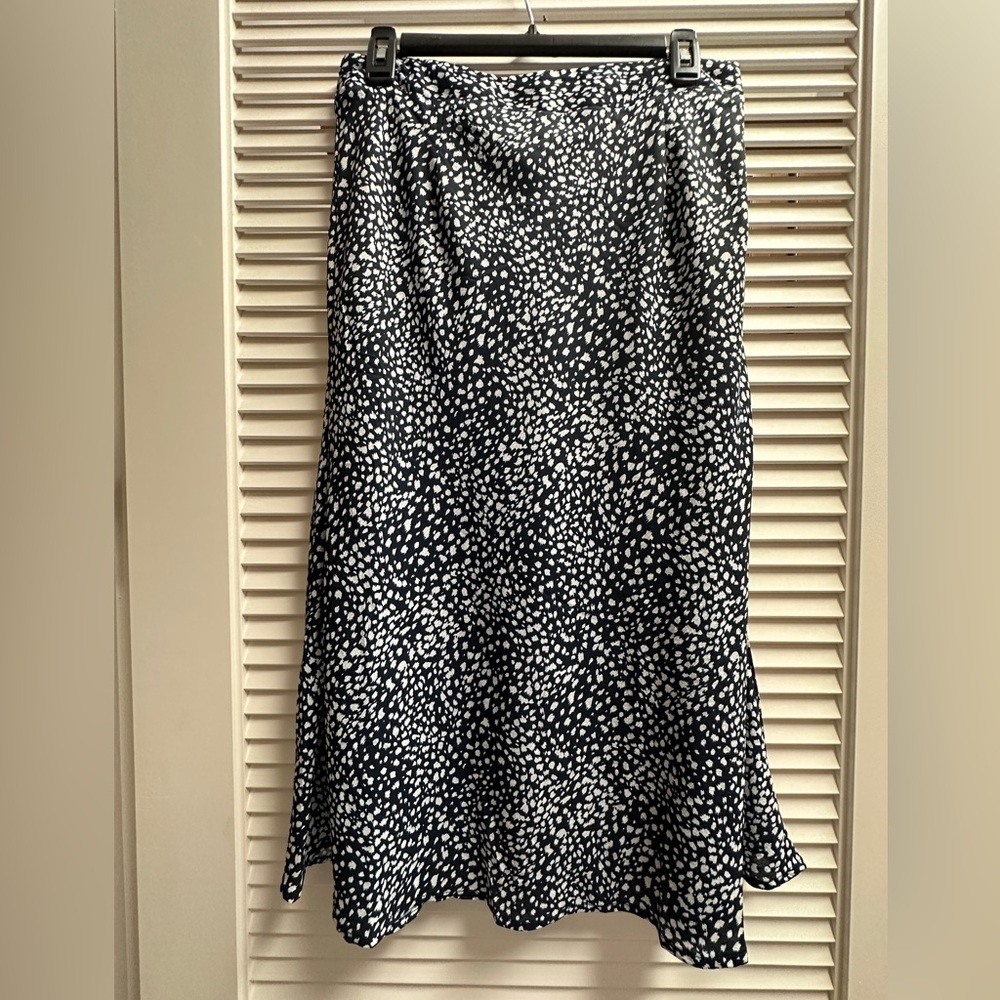 Petal and Pup Maxi Navy Blue & White Skirt Size 10